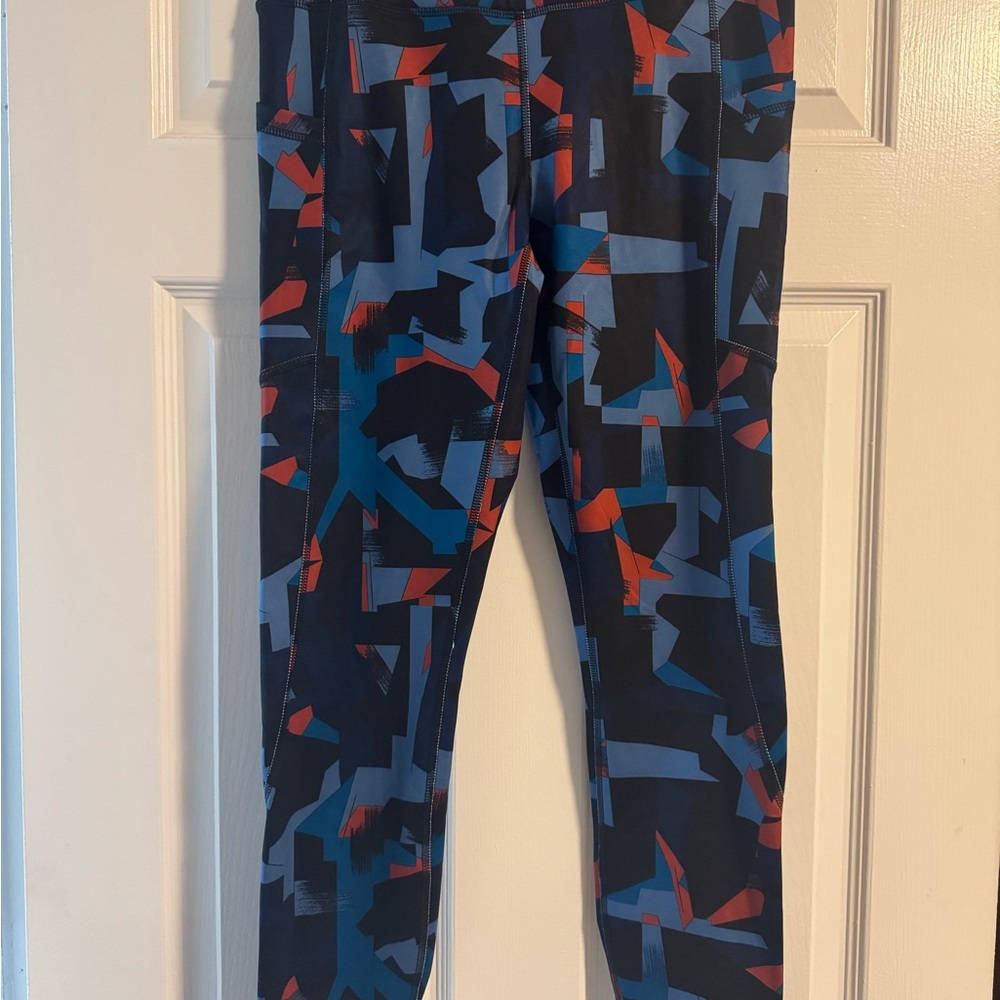 Womens Geometric Print workout Leggings